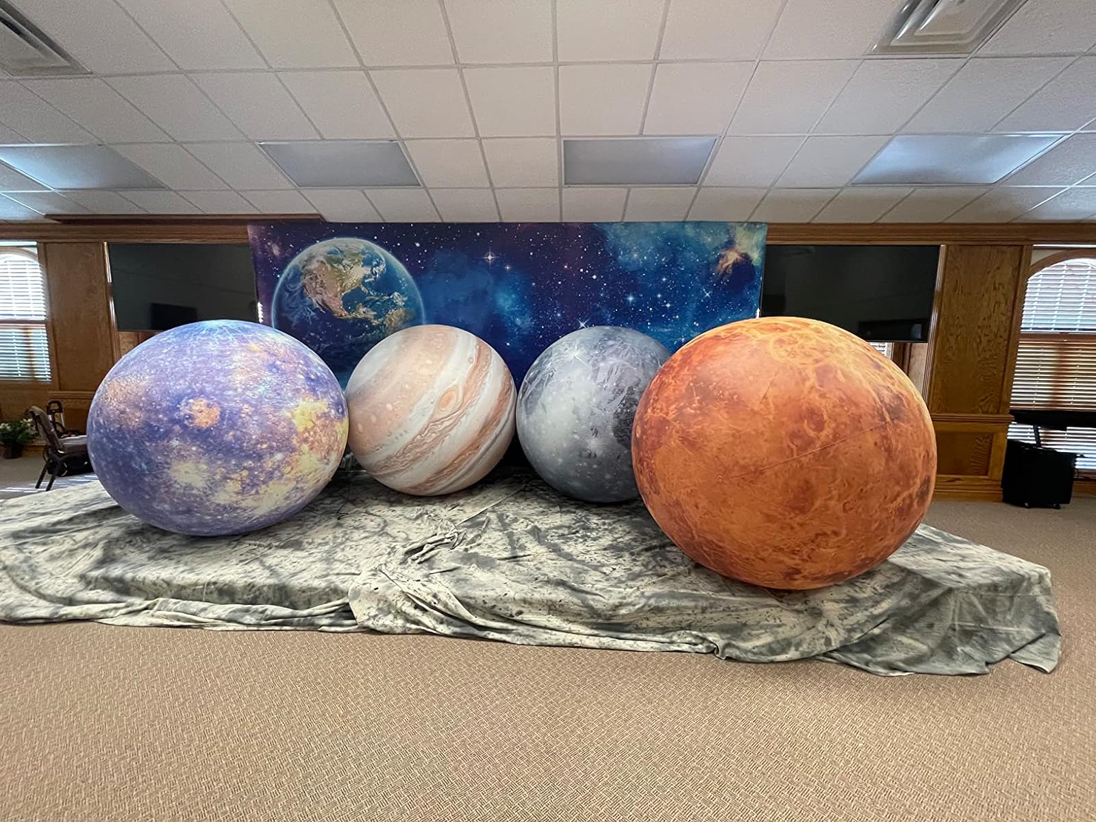 Planets of the solar system within the observatory space. Photo: Astronomy Outreach of Kosovo.