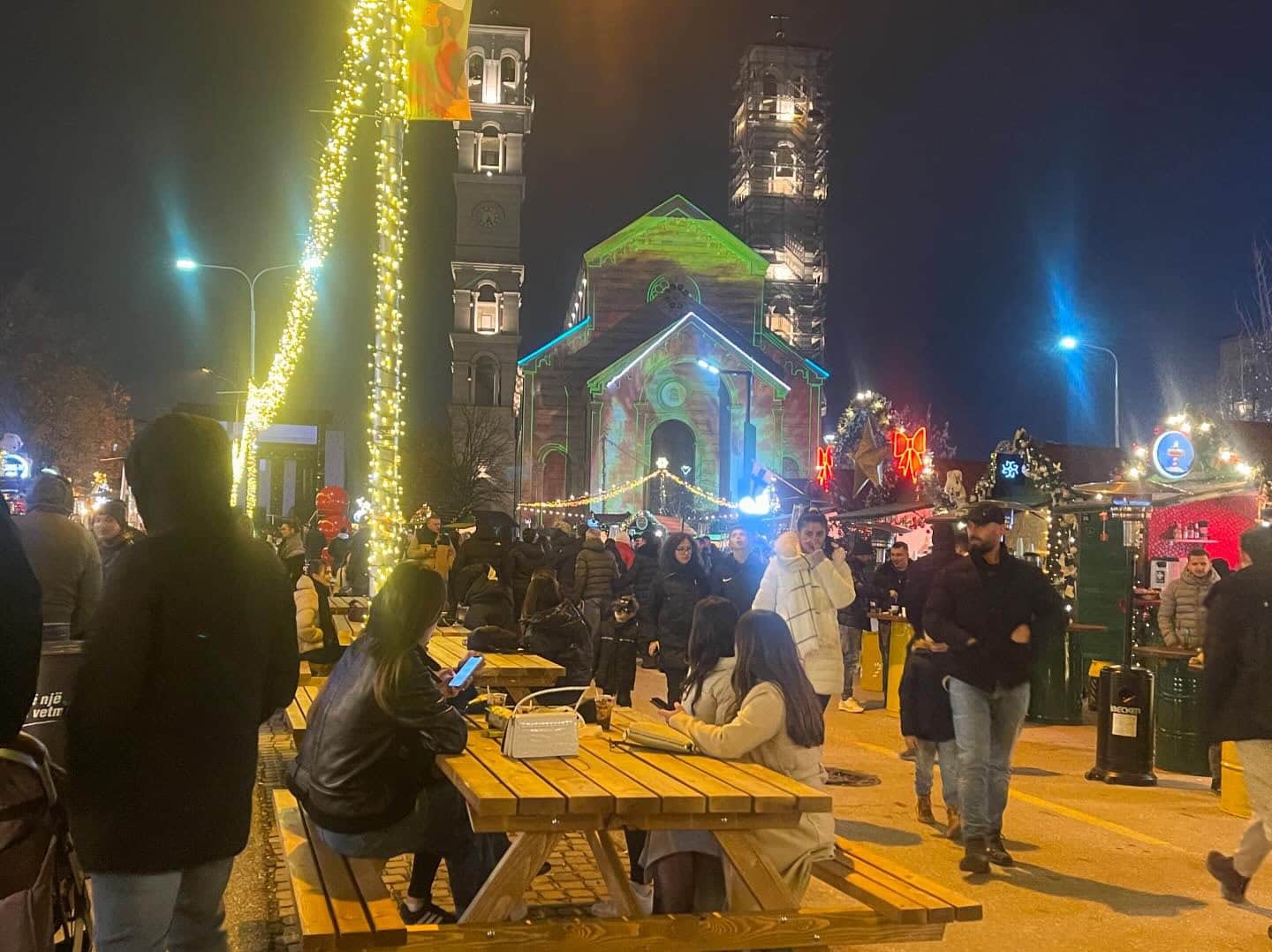 Prishtina Christmas market in December 2024. Photo: BIRN